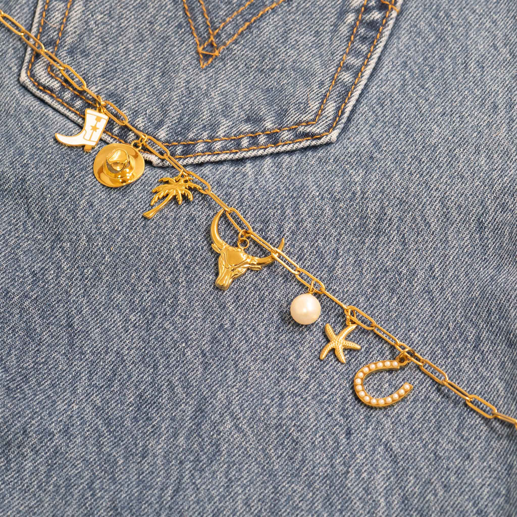 18K Gold Bull Charm – Durable Stainless Steel Pendant | Hypoallergenic Jewelry Gift