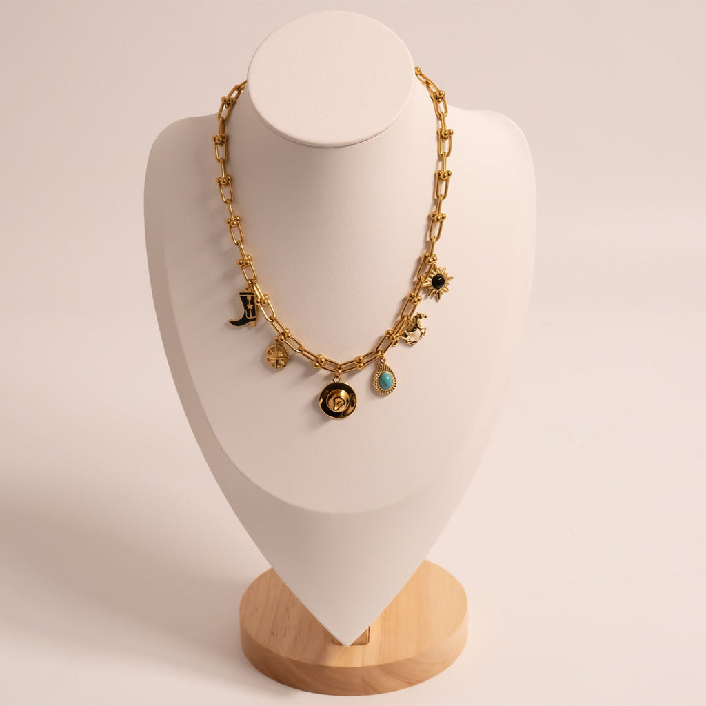 Gold Hardware Necklace – 18K Gold PVD Stainless Steel Chain | Tarnish Resistant Jewelry