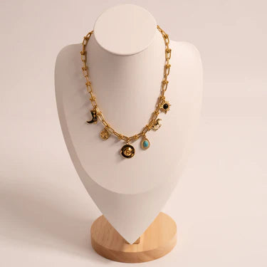 18K Gold PVD Stainless Steel Hardware Necklace