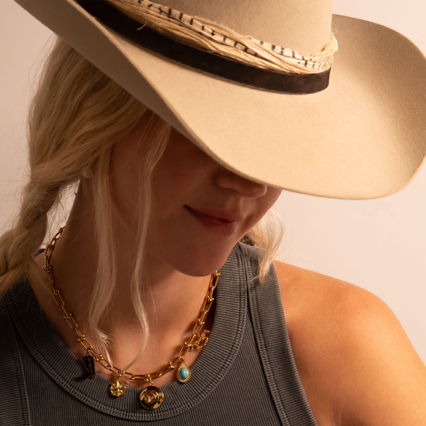 Gold Hardware Necklace – 18K Gold PVD Stainless Steel Chain | Tarnish Resistant Jewelry