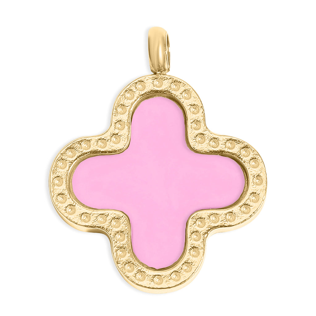 Lucky Clover Charm – 18K Gold Jewelry Pendant | Hypoallergenic Stainless Steel