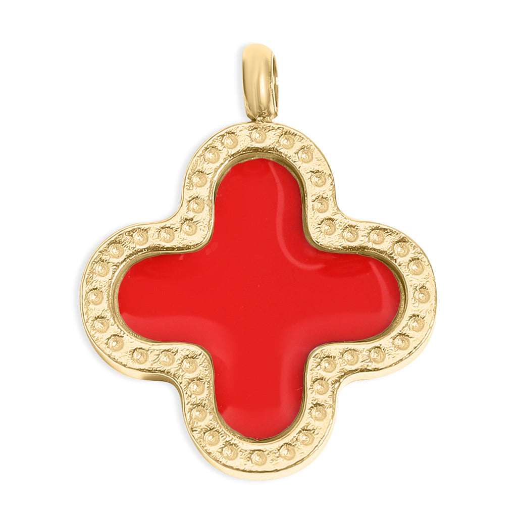 Lucky Clover Charm – 18K Gold Jewelry Pendant | Hypoallergenic Stainless Steel