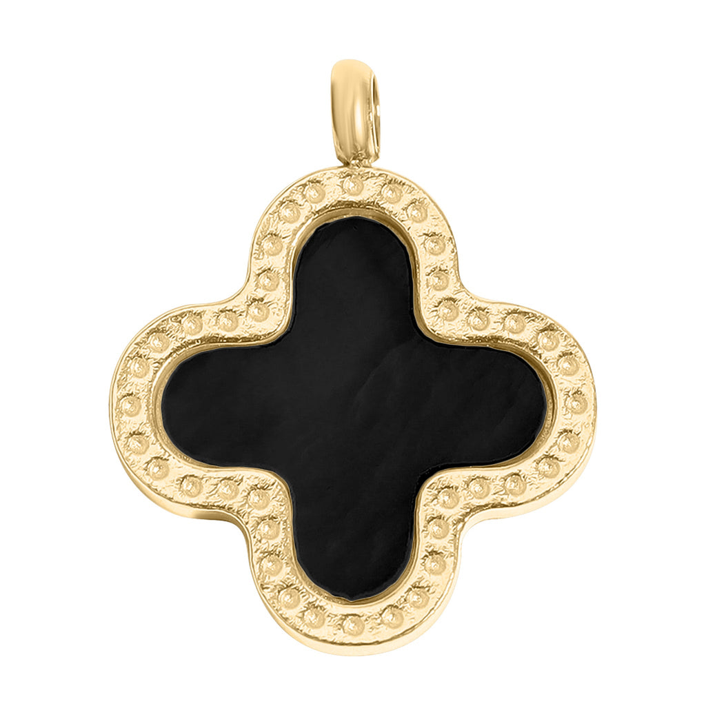 Lucky Clover Charm – 18K Gold Jewelry Pendant | Hypoallergenic Stainless Steel
