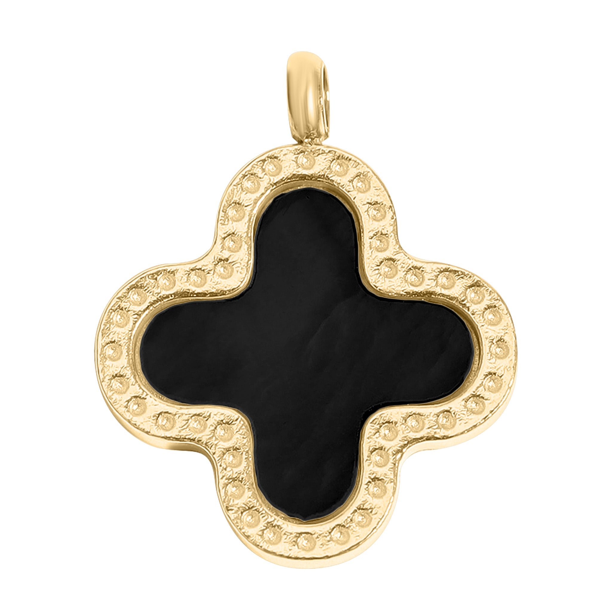 Lucky Clover Charm – 18K Gold Jewelry Pendant | Hypoallergenic Stainless Steel