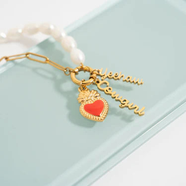 18K Gold Stainless Steel Cowgirl Charm