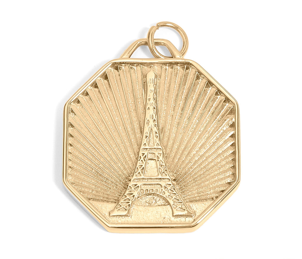 Eiffel Tower Charm – 18K Gold Pendant | Stainless Steel Non Tarnish Jewelry Gift
