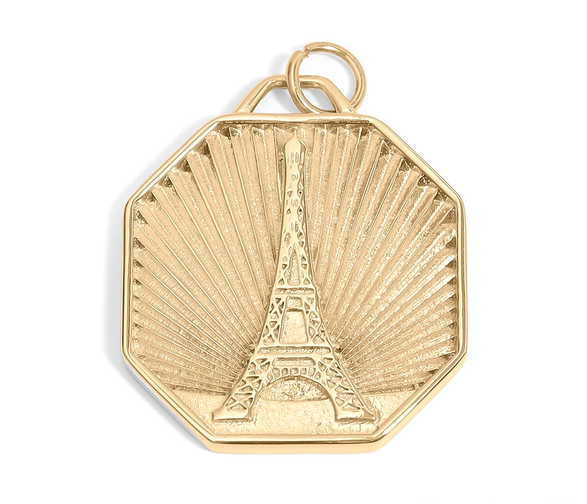 Eiffel Tower Charm – 18K Gold Pendant | Stainless Steel Non Tarnish Jewelry