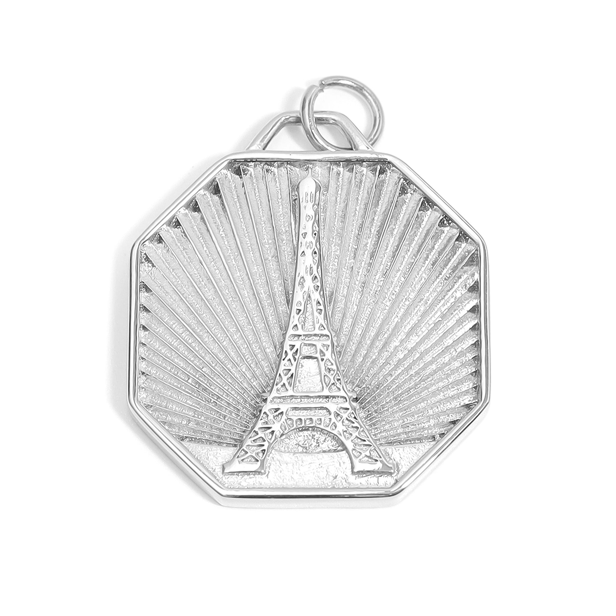 Eiffel Tower Charm – 18K Gold Pendant | Stainless Steel Non Tarnish Jewelry