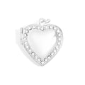 18K Gold Heart Locket – Sparkling Stone Photo Keepsake | Stainless Steel Jewelry