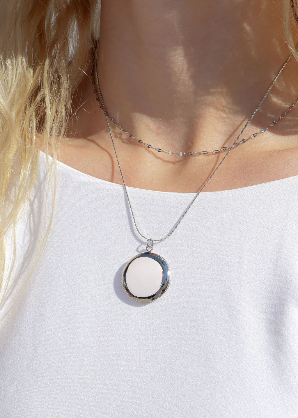 Gold Stainless Steel Locket Set – Heart Shaped, Vintage Oval & Minimalist Round Necklace