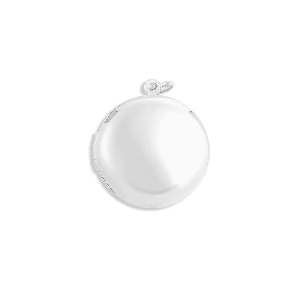 Gold Stainless Steel Locket – Classic Round Gold Pendant, Waterproof & Hypoallergenic Jewelry