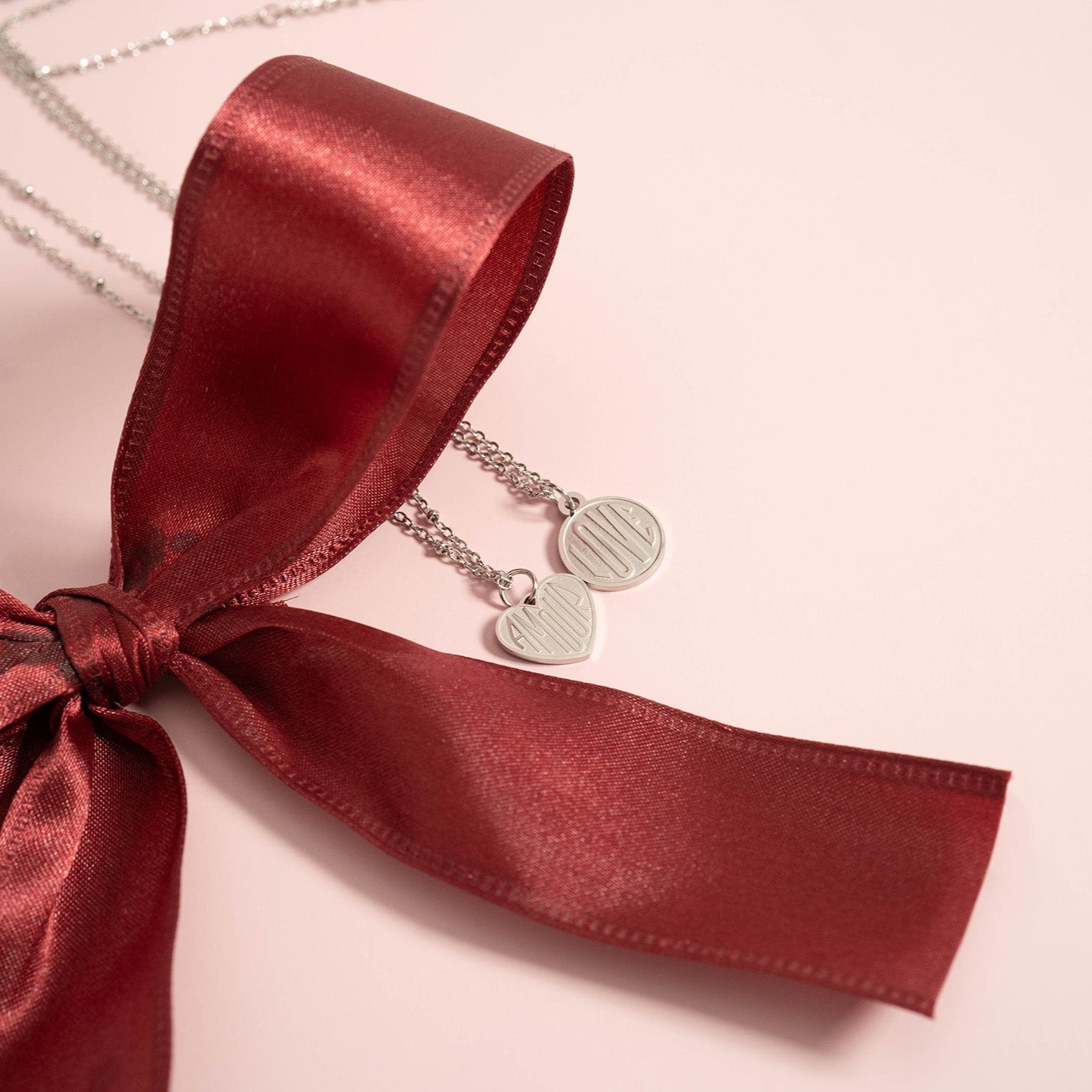 18K Gold Love Charm – Round Gold Pendant | PVD Coated Jewelry Accessory