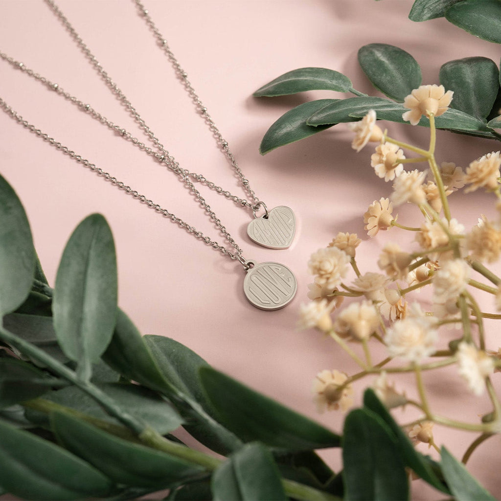 18K Gold Charm - Stainless Steel Heart Amour Pendant | Hypoallergenic PVD Coated Jewelry