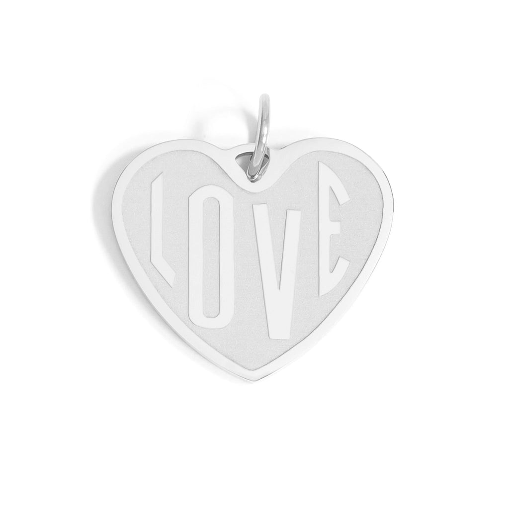 18K Gold Heart Charm – Polished Stainless Steel Pendant for Sensitive Skin