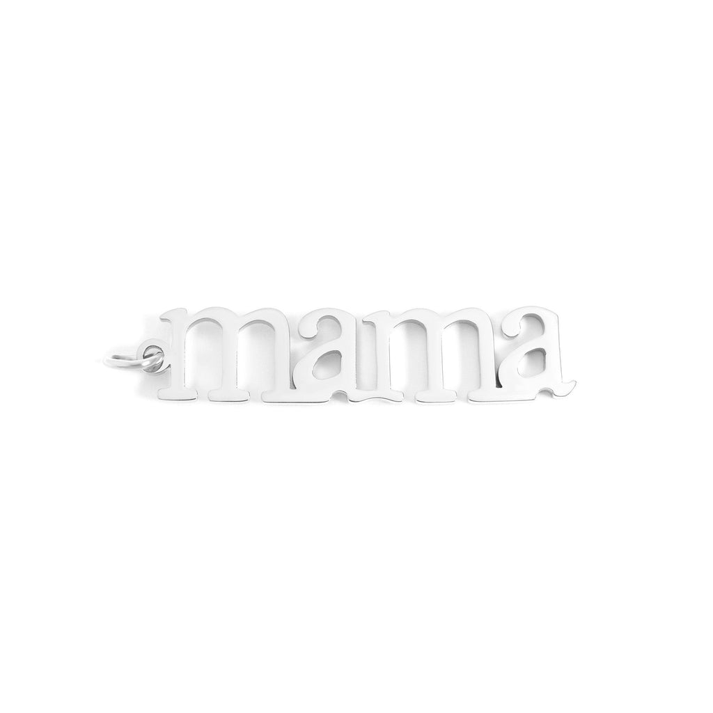 Mama Charm 18K Gold Pendant – Hypoallergenic Stainless Steel Heart Jewelry