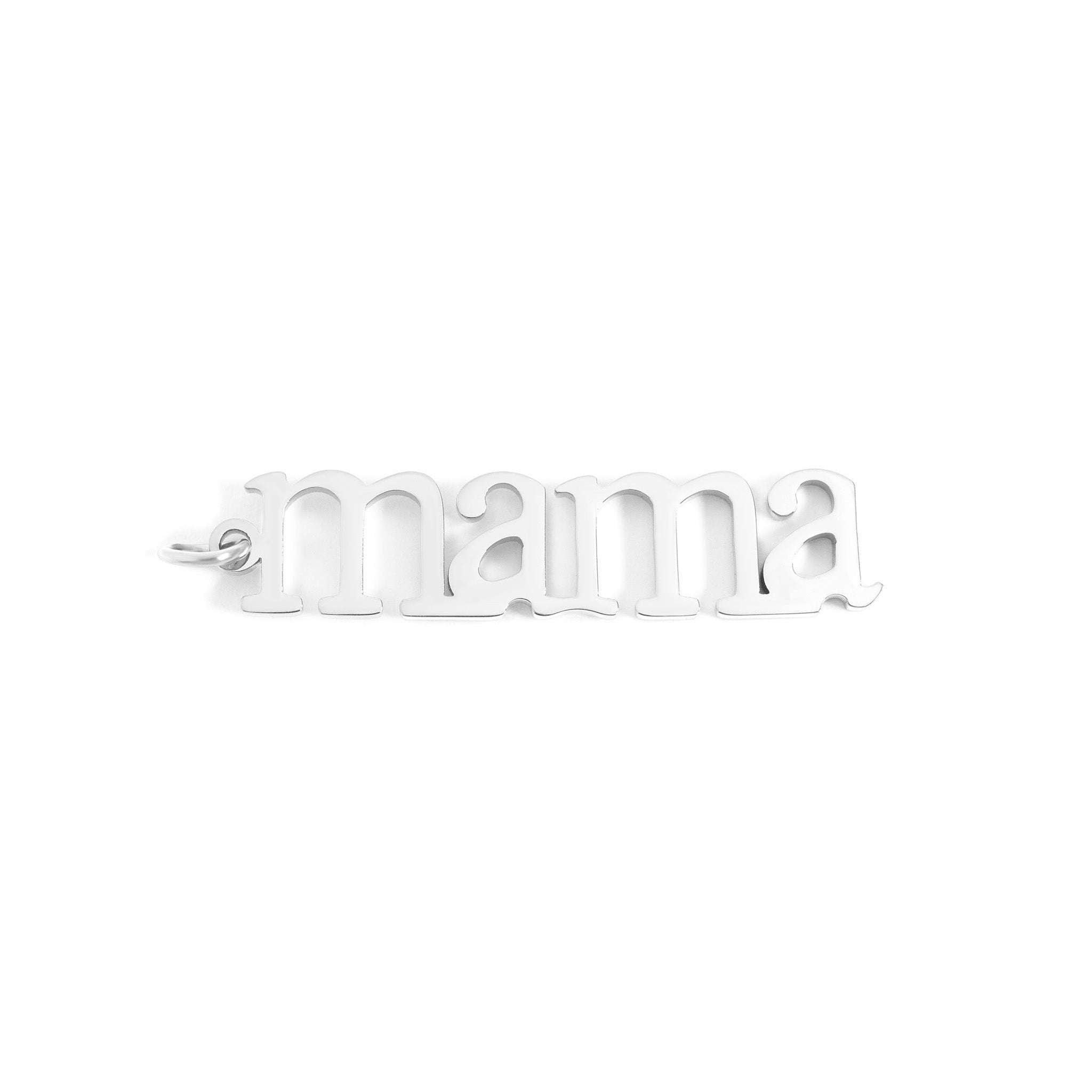Mama Charm 18K Gold Pendant – Hypoallergenic Stainless Steel Heart Jewelry