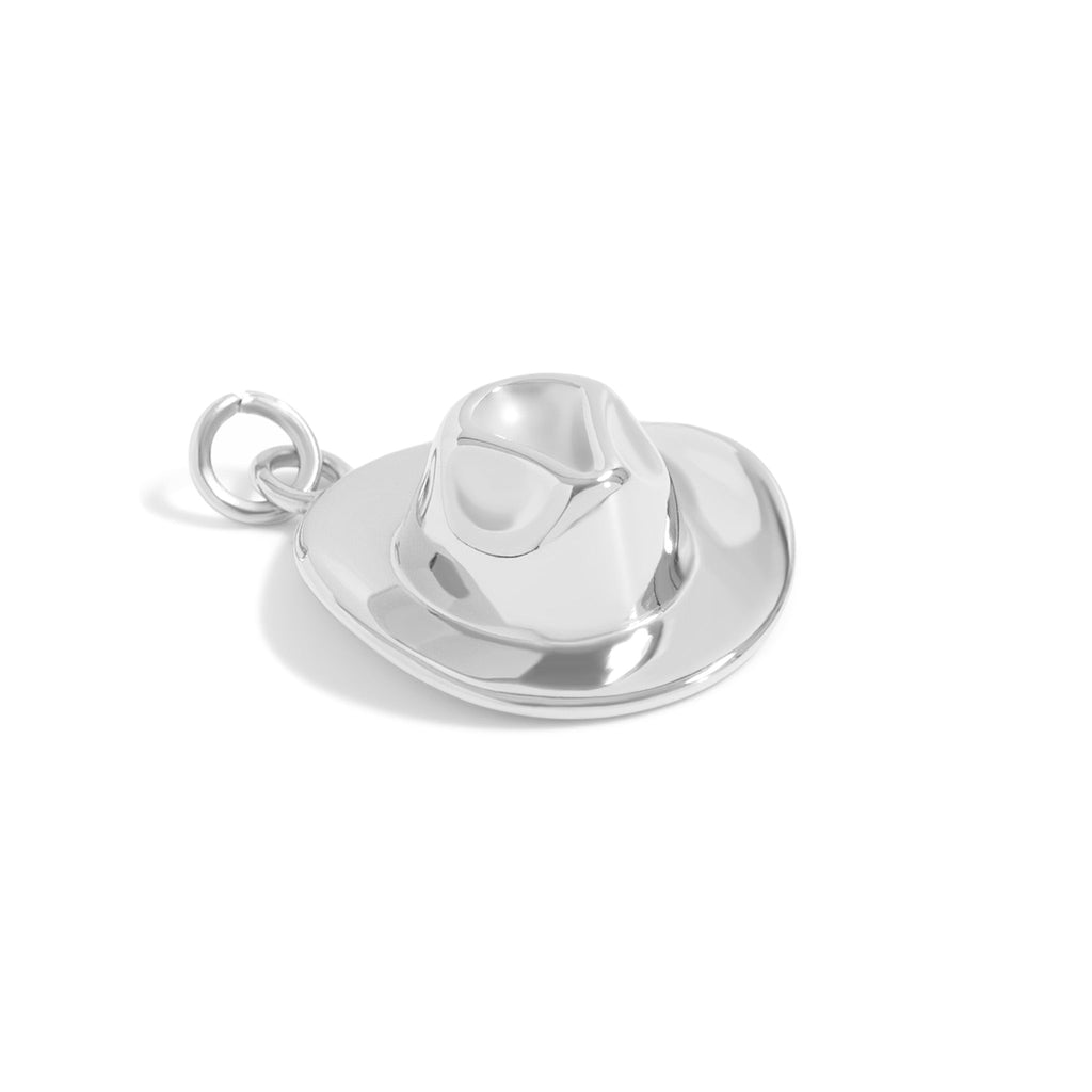 Cowboy Hat Charm – 18K Gold PVD Coated Stainless Steel Western Jewelry Pendant