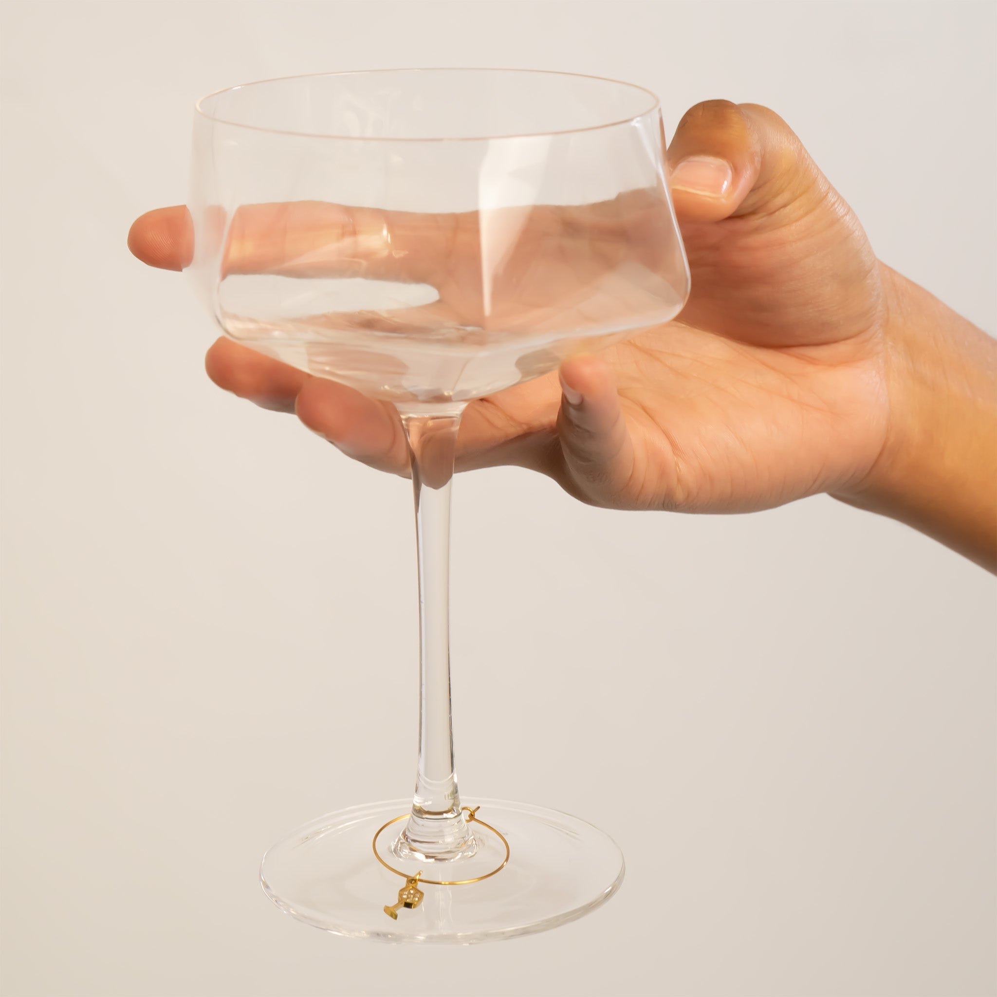 18K Gold Bottle Charm – Stainless Steel PVD Coated Champagne Pendant Jewelry