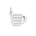 Gold Coffee Cup Charm – 18K PVD Coated Stainless Steel Pendant | Hypoallergenic Jewelry