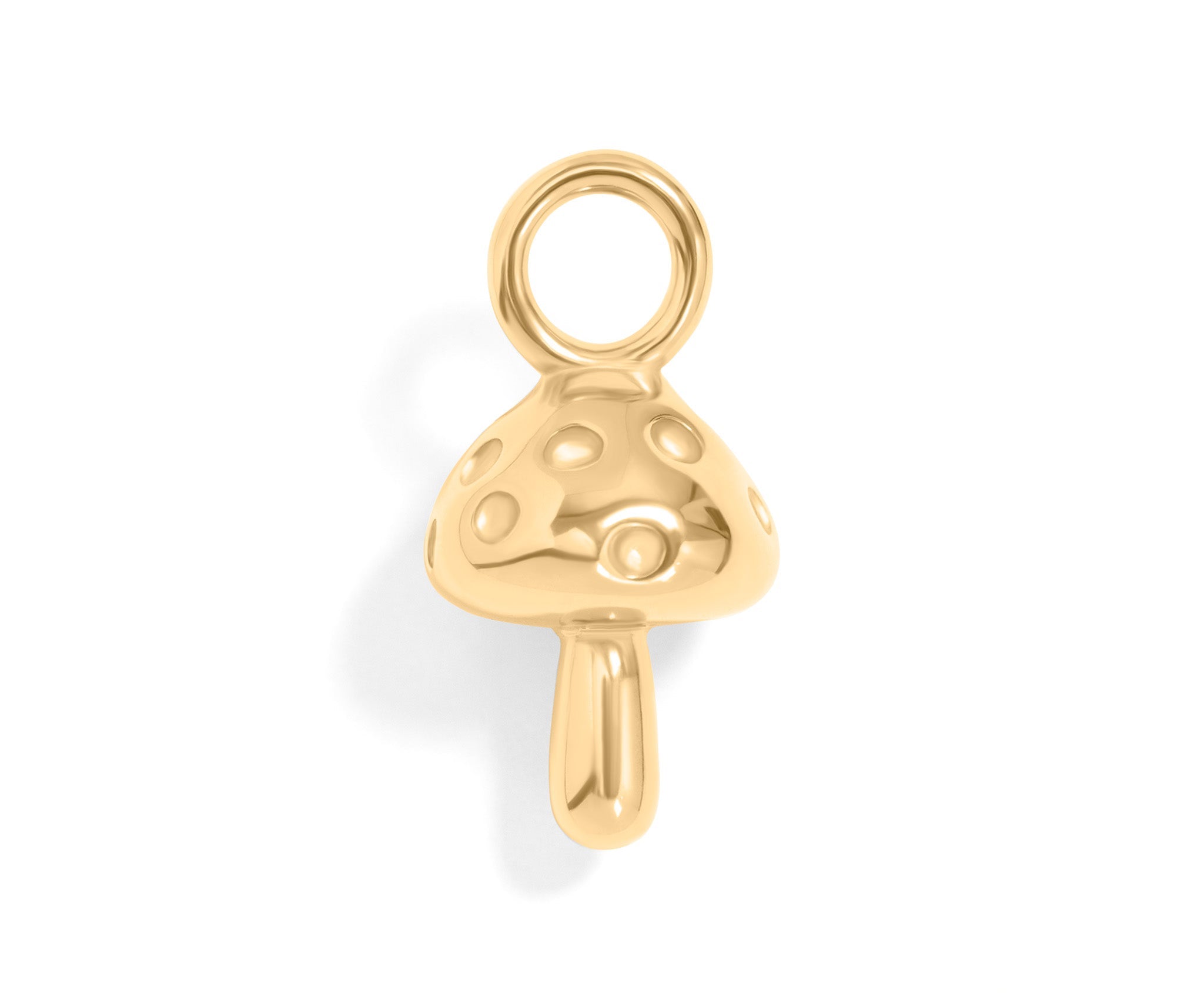 Gold Mushroom Charm – 18K Gold Pendant | Hypoallergenic Stainless Steel Jewelry