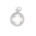 18K Gold Floral Charm – Pearl Pendant | Tarnish Resistant Stainless Steel Jewelry