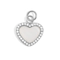 18K Gold Heart Charm – Stainless Steel Pearl Pendant | Hypoallergenic Romantic Jewelry Gift