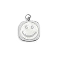Gold Smiley Charm – Durable Stainless Steel Pearl Inlay 18K Gold Jewelry Accessory