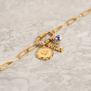 18K Gold PVD Stainless Steel Wild Charm