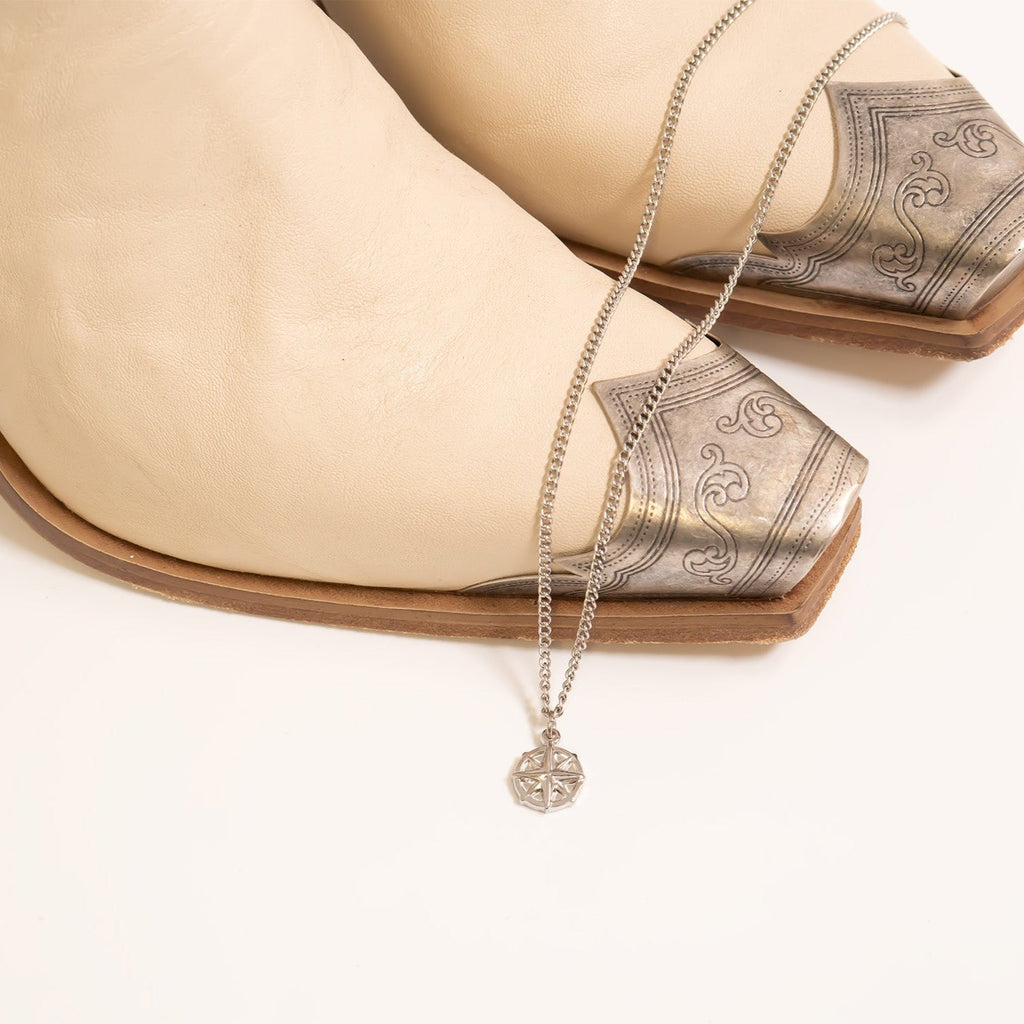 Gold Compass Charm – Stylish 18K PVD Gold Pendant | Hypoallergenic Stainless Steel Jewelry