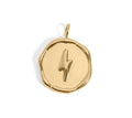 Gold Lightning Pendant - 18K Gold Charm | Hypoallergenic Stainless Steel Jewelry