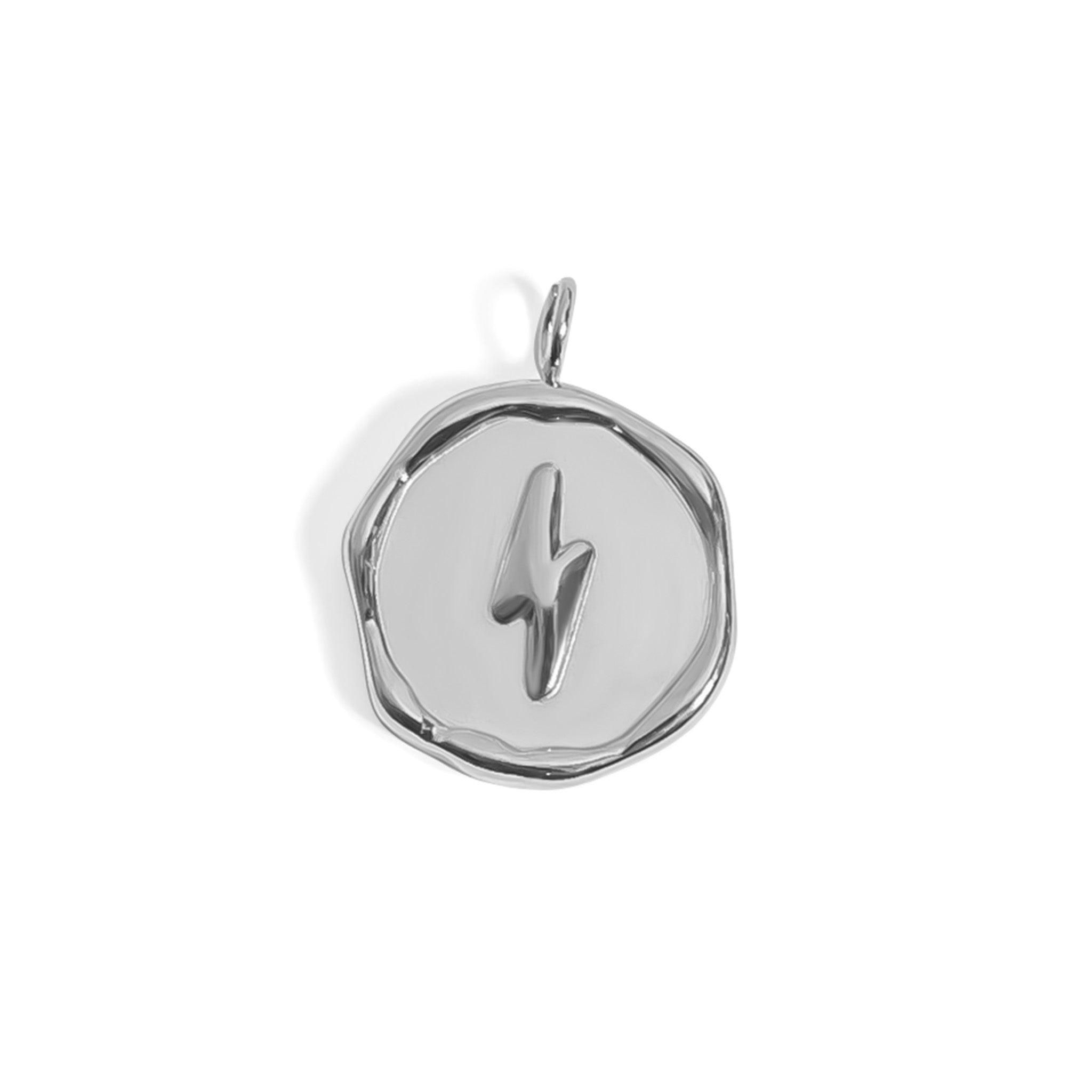 Gold Lightning Pendant - 18K Gold Charm | Hypoallergenic Stainless Steel Jewelry