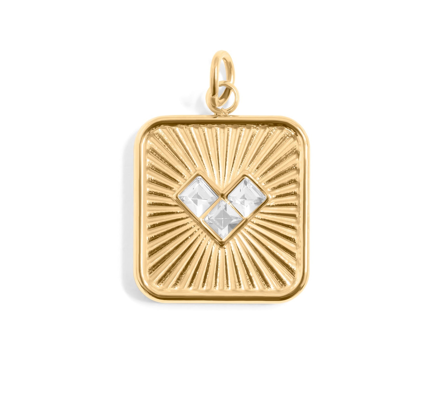 Gold Heart Pendant – 18K Gold Jewelry | Stainless Steel Pendant | PVD Coated Charm