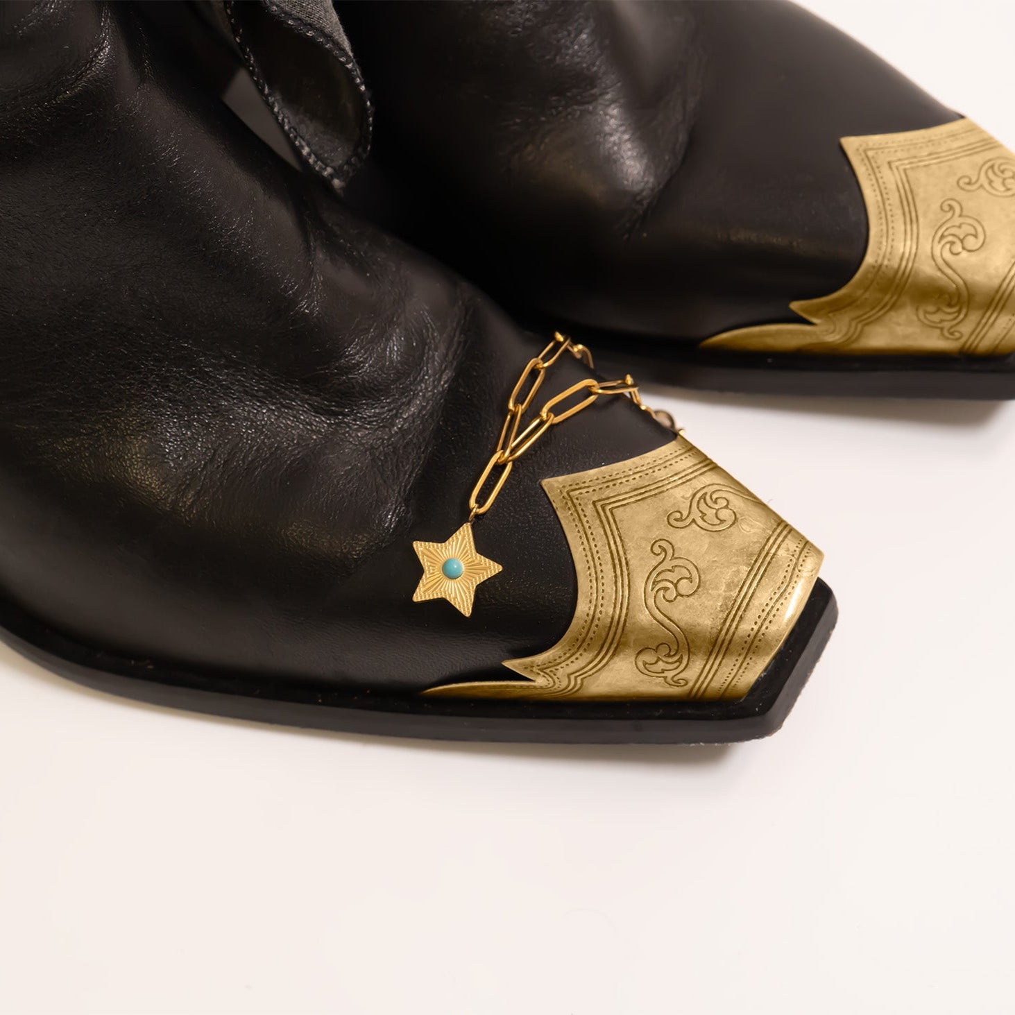 Turquoise Star Charm – 18K Gold Pendant | Hypoallergenic Stainless Steel Jewelry