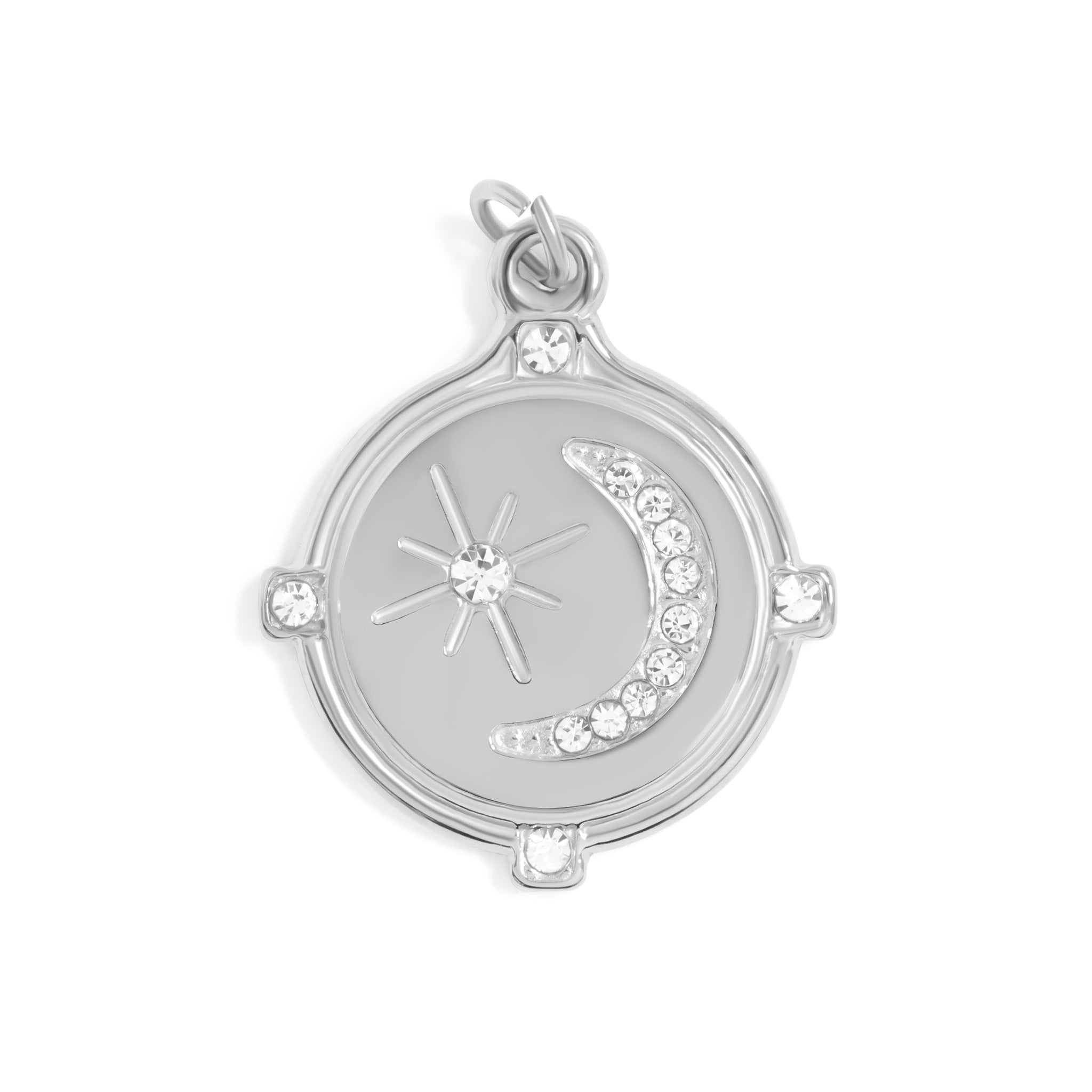 18K Gold Pendant – Moon And Star Charm | Celestial Layering Jewelry