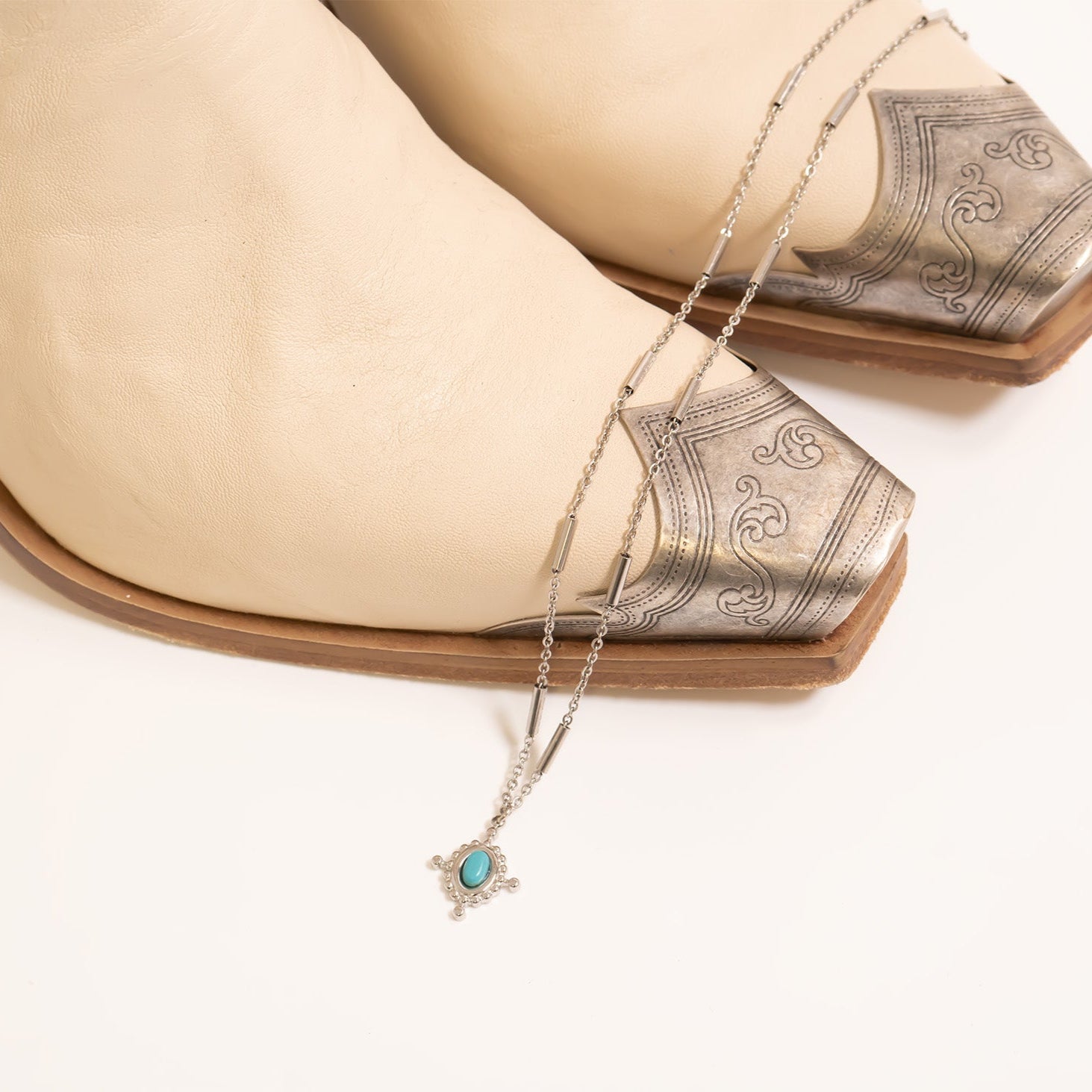 Gold Compass Charm – 18K Gold Jewelry Travel Inspired Pendant with Turquoise