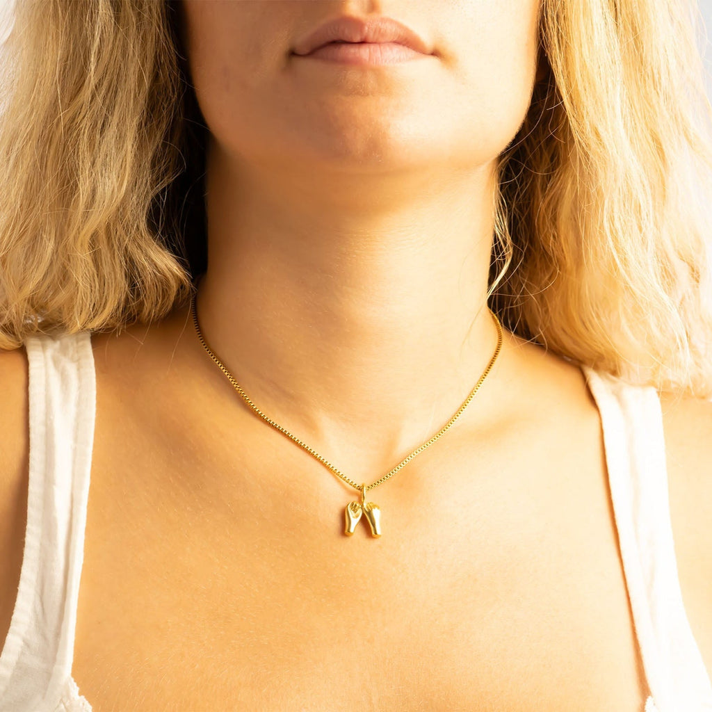 Pinky Promise Charm – 18K Gold Pendant | Non Tarnish Stainless Steel Jewelry Gift