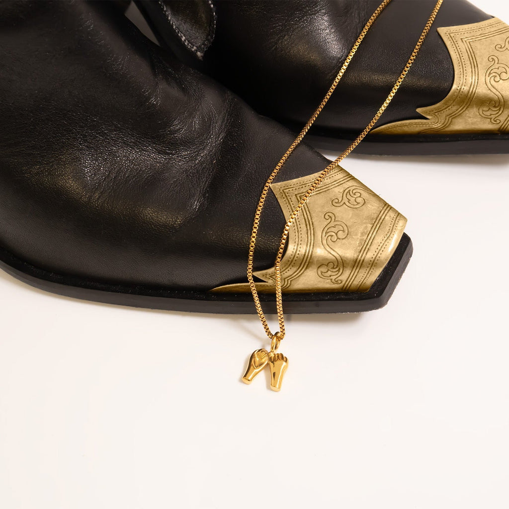 Pinky Promise Charm – 18K Gold Pendant | Non Tarnish Stainless Steel Jewelry Gift