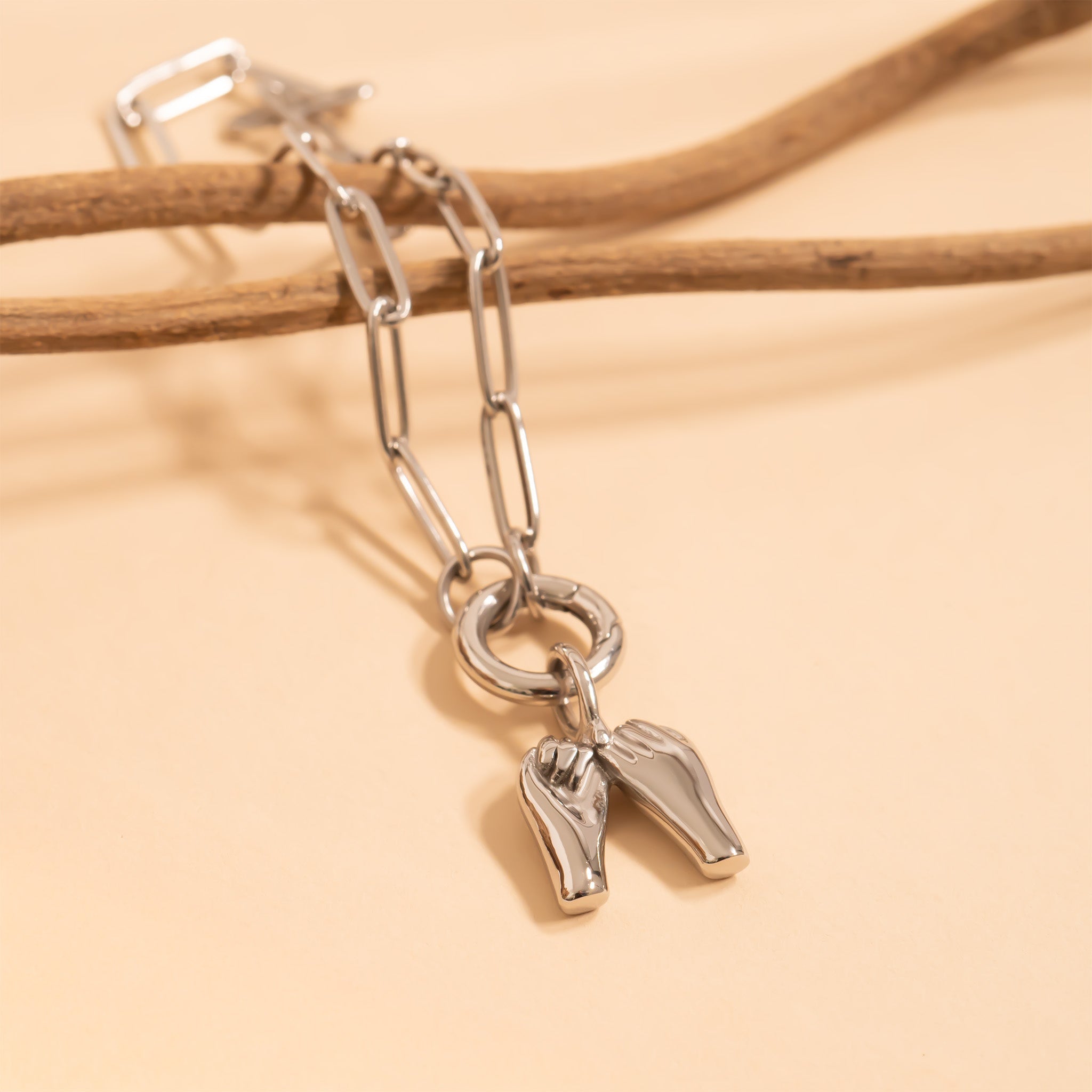 Pinky Promise Charm – 18K Gold Pendant | Non Tarnish Stainless Steel Jewelry Gift