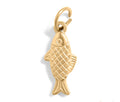 18K Gold Fish Charm – PVD Coated Scratch Resistant Pendant | Hypoallergenic Jewelry