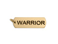 Warrior Charm 18K Gold Pendant Necklace – Polished Stainless Steel Jewelry