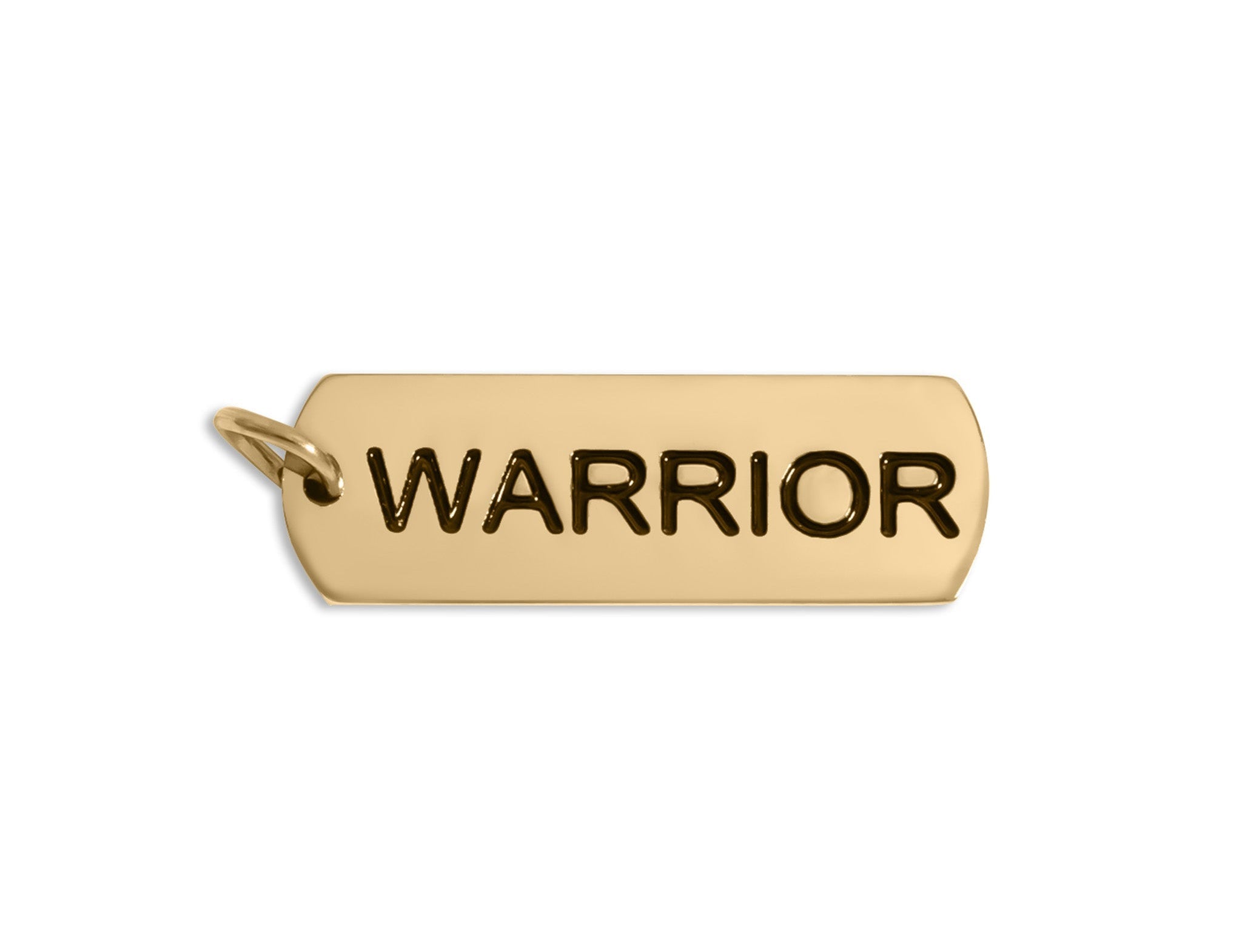 Warrior Charm 18K Gold Pendant Necklace – Polished Stainless Steel Jewelry