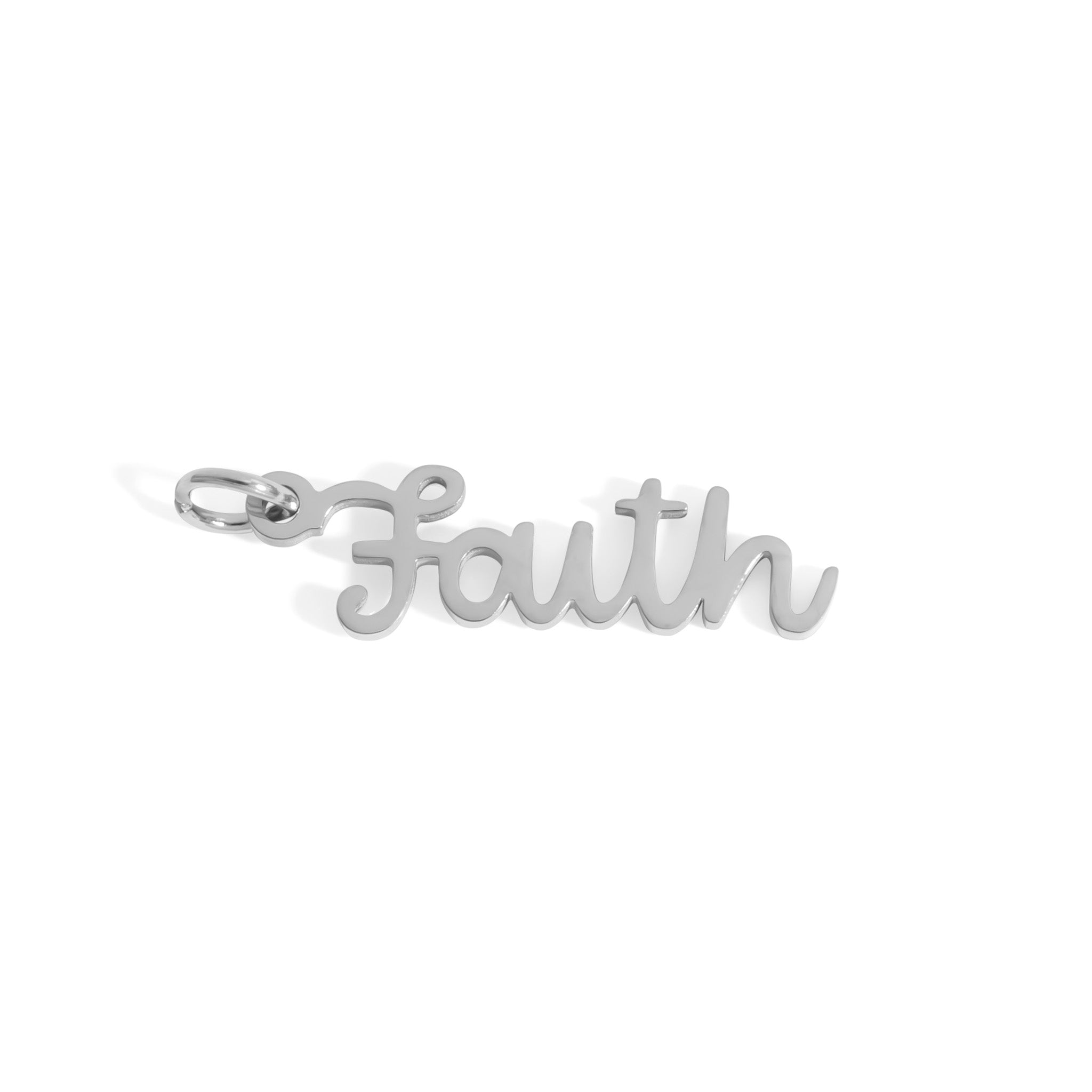 18K Gold Faith Charm – Stainless Steel Pendant | PVD Coated Symbol of Hope