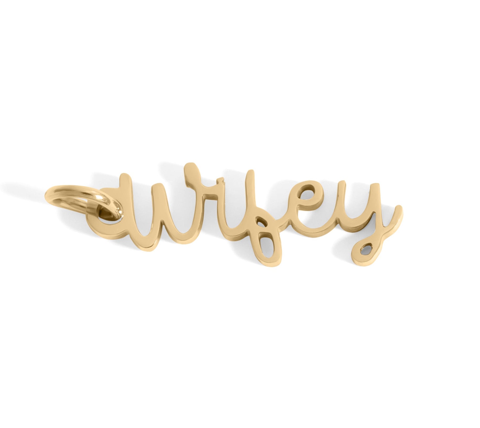 18K Gold Wifey Charm – Hypoallergenic Stainless Steel Pendant for Everyday Wear