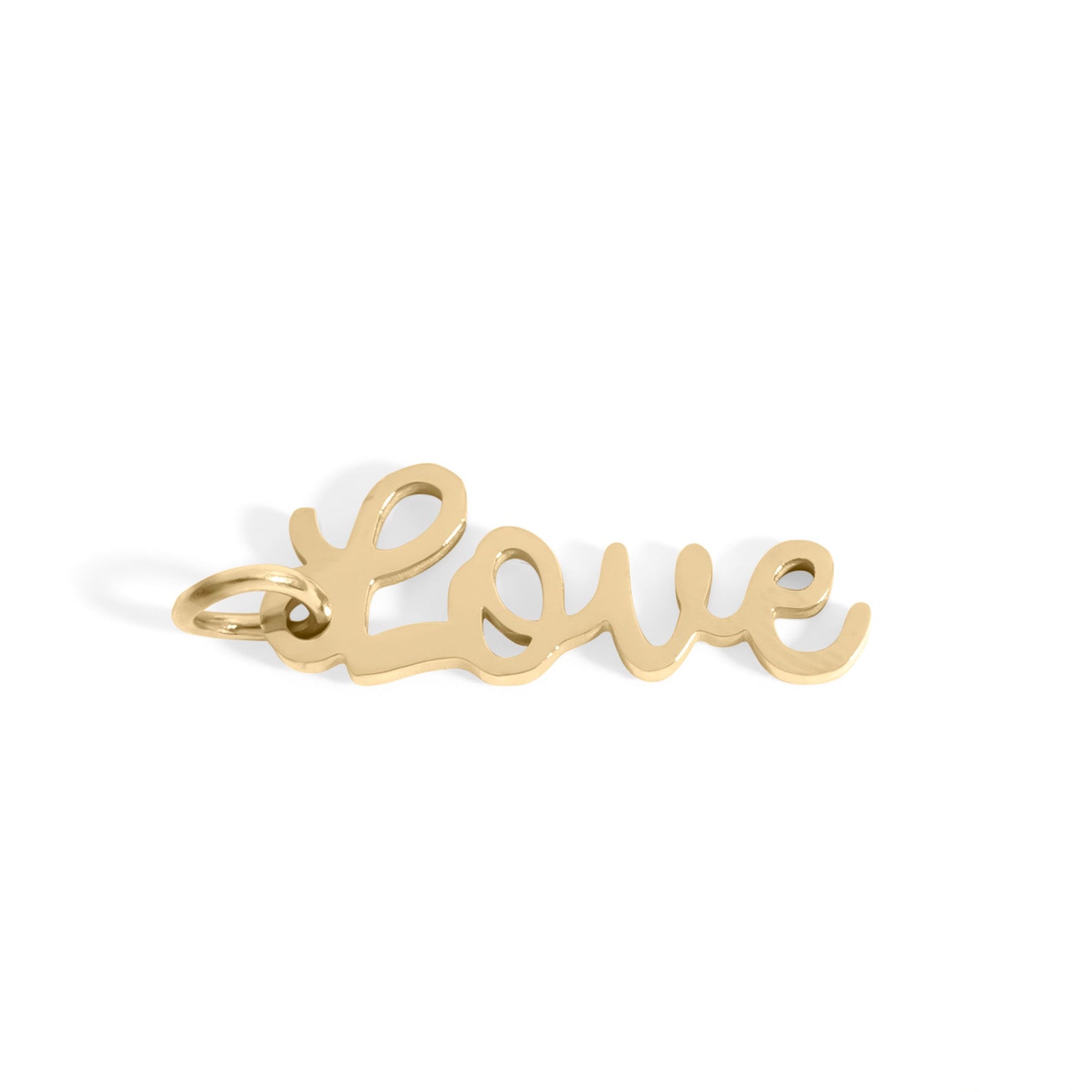 Gold Love Charm – 18K Gold Pendant | Hypoallergenic Stainless Steel Jewelry