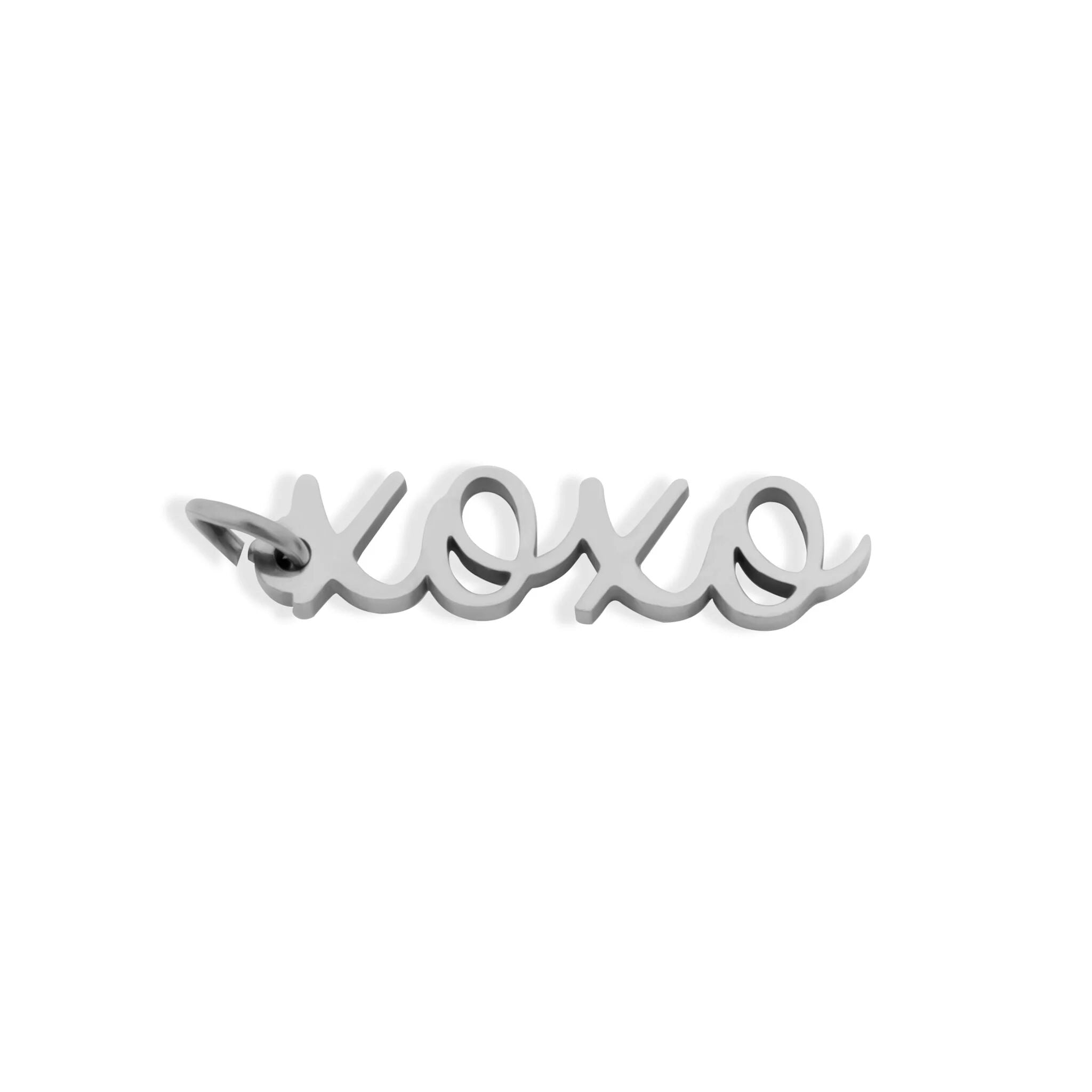 18K Gold Charm - XOXO Bracelet Pendant | Hypoallergenic Stainless Steel Jewelry