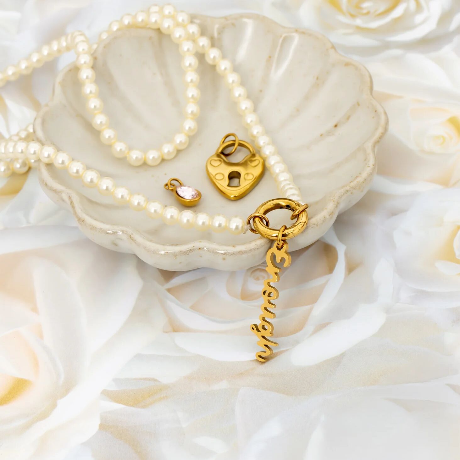 18K Gold Charm – Hypoallergenic Stainless Steel Affirmation Jewelry, Waterproof