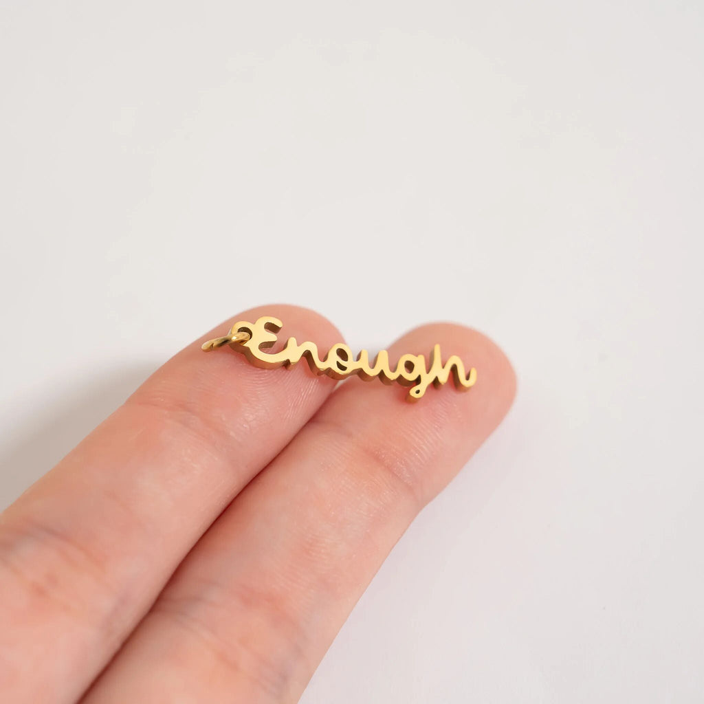 18K Gold Charm – Hypoallergenic Stainless Steel Affirmation Jewelry, Waterproof