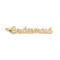 Gold Bridesmaid Charm – 18K PVD Gold Stainless Steel Pendant | Hypoallergenic Gift