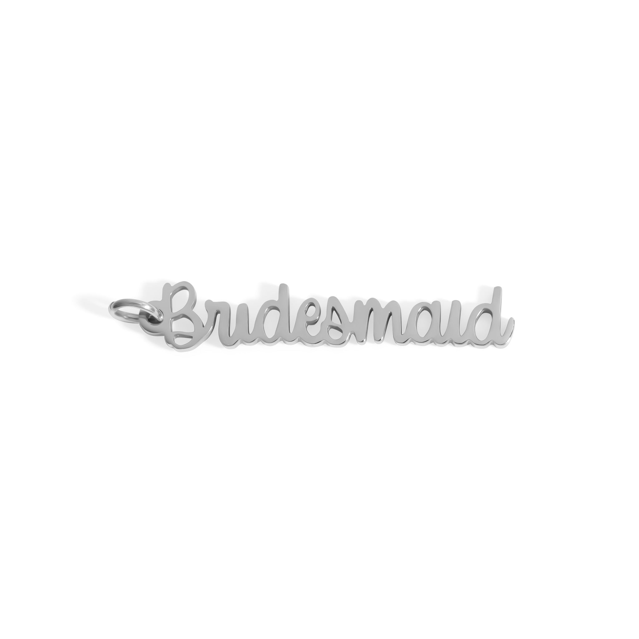 Gold Bridesmaid Charm – 18K PVD Gold Stainless Steel Pendant | Hypoallergenic Gift