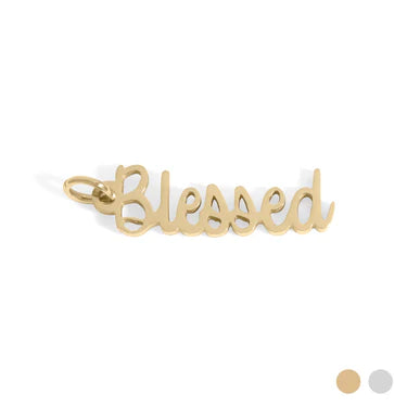 18K Gold PVD Stainless Steel Blessed Charm